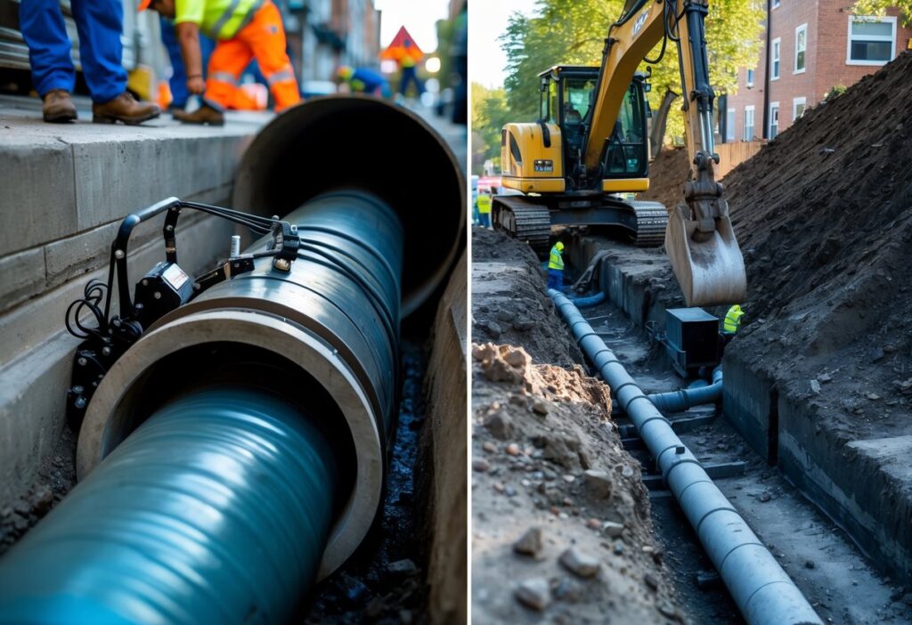 Comparing Trenchless Methods to Traditional Sewer Repair Techniques