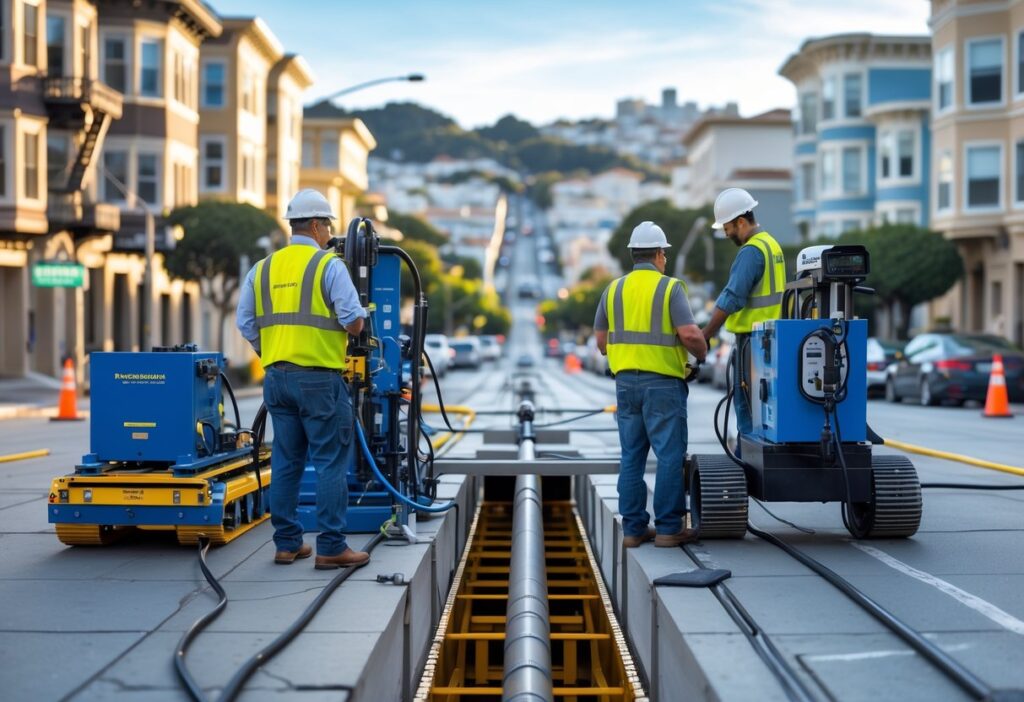 Trenchless Technology Process in San Francisco